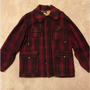 Woolrich Vintage Men’s Buffalo Jacket, Cotton Flannel lined 1950s, Size 44